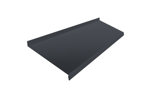 Отлив простой 200 0,5 Velur X RAL 7024 мокрый асфальт (2м)