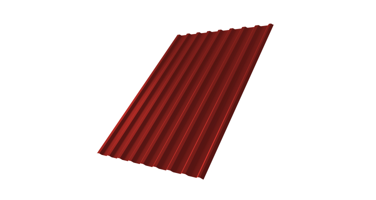 Профнастил С20R 0,45 PE RAL 3011 коричнево-красный