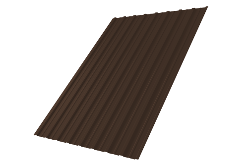 Профнастил С10A GL 0,5 Rooftop Бархат RAL 8017 шоколад