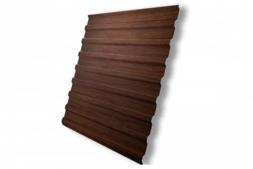 Профнастил С20В 0,45 Print Elite Choco Wood TwinColor