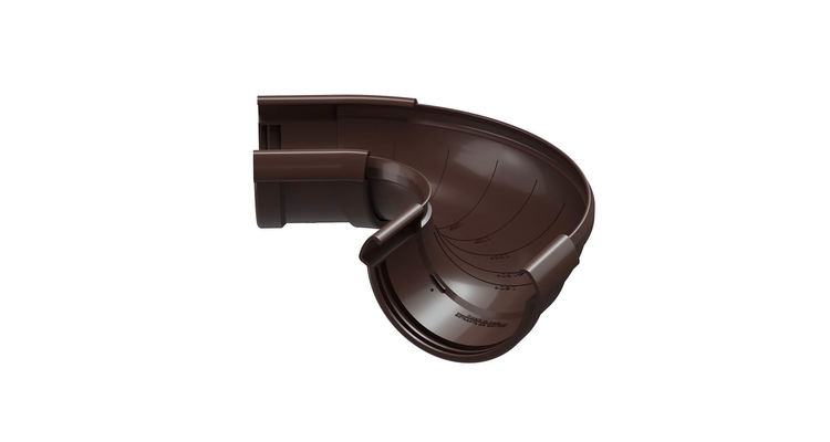 Угол желоба регулируемый LUX, шоколад