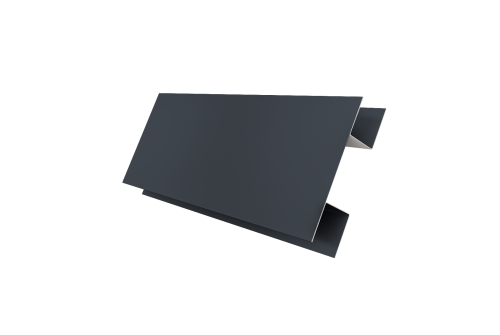 Планка H-образная Экобрус 0,45 PE с пленкой RAL 7024 мокрый асфальт (3м)