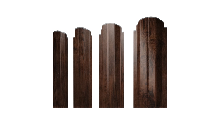 Штакетник П-образный А фигурный 0,45 Print Elite Cherry Wood TwinColor