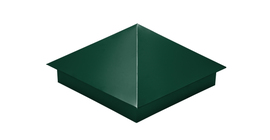 Колпак на столб 390х390 0.45 PE с пленкой RAL 6005 зеленый мох