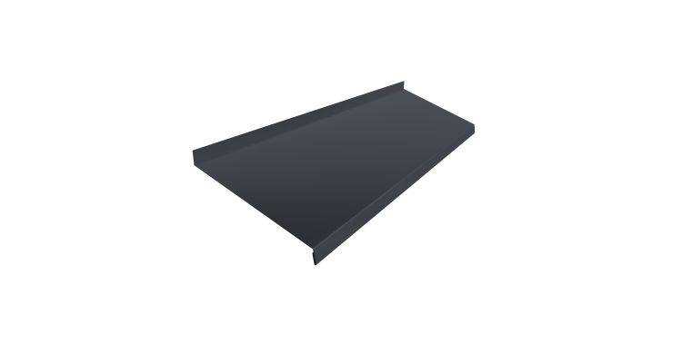 Отлив простой 200 0,5 Satin Matt RAL 7024 мокрый асфальт (2м)