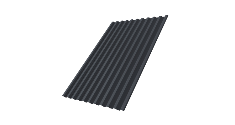 Профнастил С21R 0.45 Drap ST RAL 7024 мокрый асфальт