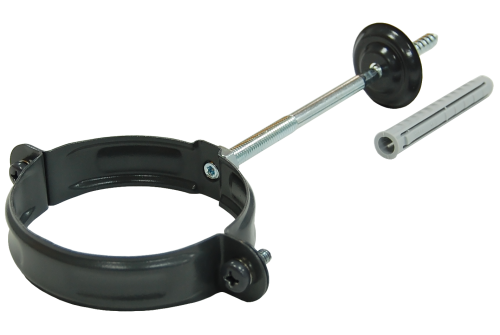 Хомут трубы PU 90 мм RAL 7024 мокрый асфальт