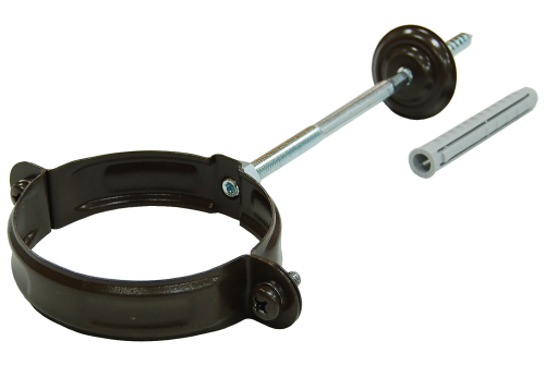 Хомут трубы PU 90 мм RR 32 темно-коричневый