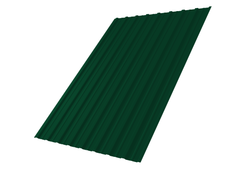 Профнастил С10A 0,7 PE RAL 6005 зеленый мох