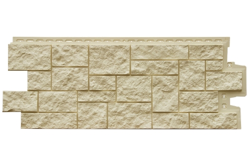 Фасадная панель GL Дикий камень Classic бежевый