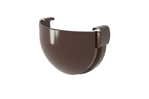 Заглушка желоба Дизайн 135 ПВХ Grand Line темно-коричневый (RR32)