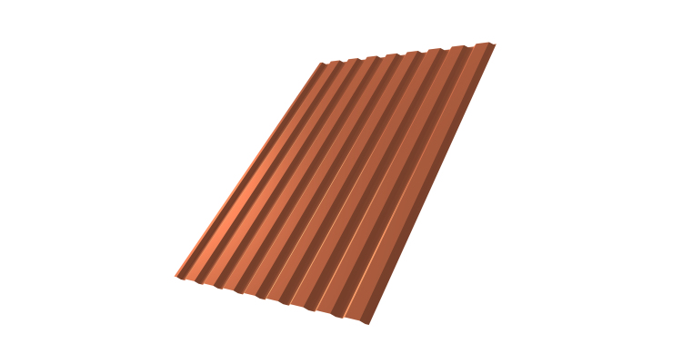Профнастил С20А 0.45 Drap RAL 8004 терракота