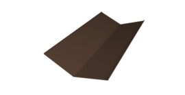 Планка ендовы нижней 300х300 0,45 Drap TwinColor RAL 8017 шоколад (2м)