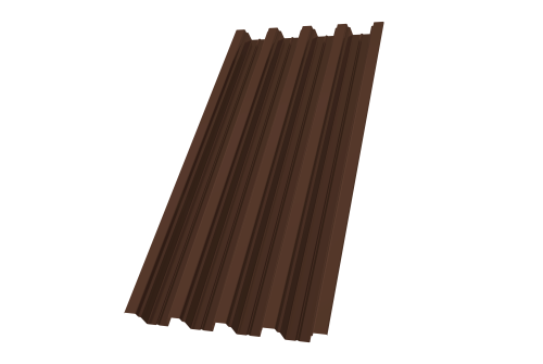 Профнастил Н75R 0,7 PE-Double RAL 8017 шоколад