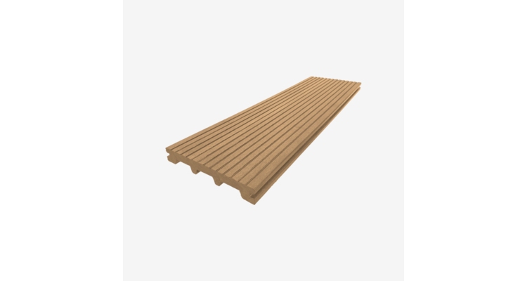 Террасная доска ДПК полнотелая UnoDeck TITANIO 150×21 мм Орех 3 м