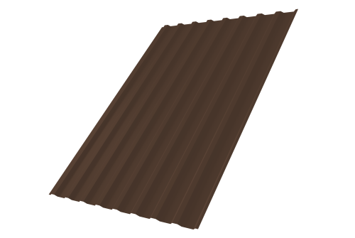 Профнастил С20B Grand Line 0,5 Atlas X RAL 8017 шоколад