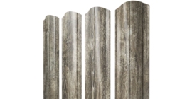 Штакетник Круглый фигурный 0,45 Print Elite Nordic Wood TwinColor