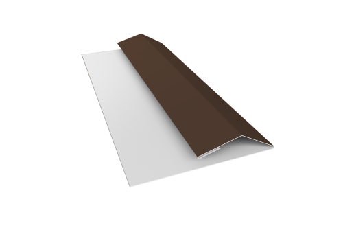 Планка финишная Блок-хаус new 0,45 PE с пленкой RAL 8017 шоколад (3м)