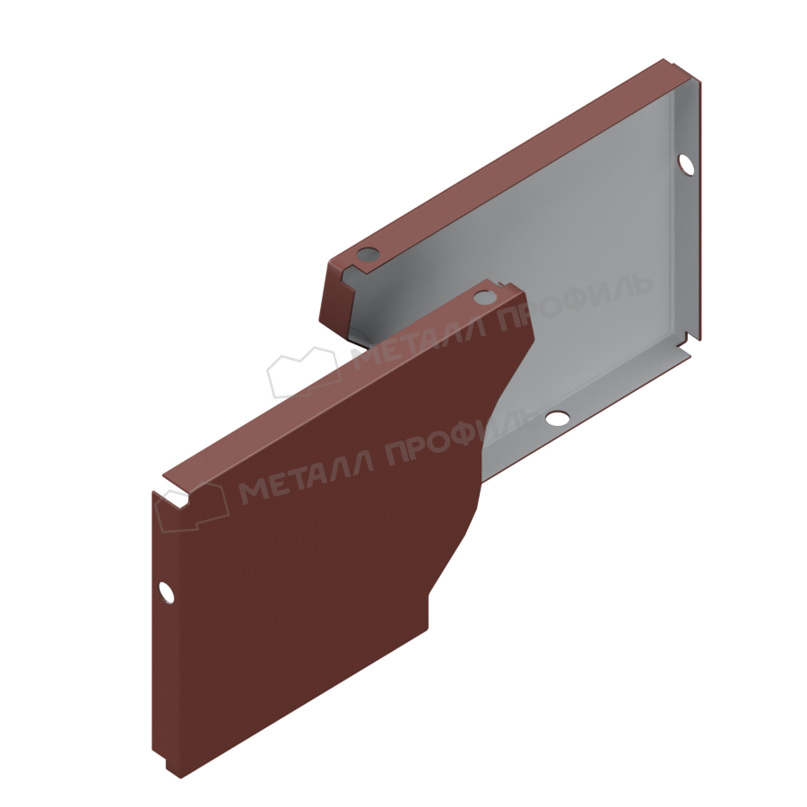 Заглушка желоба левая Металл Профиль БЮДЖЕТ 120х86 RR32