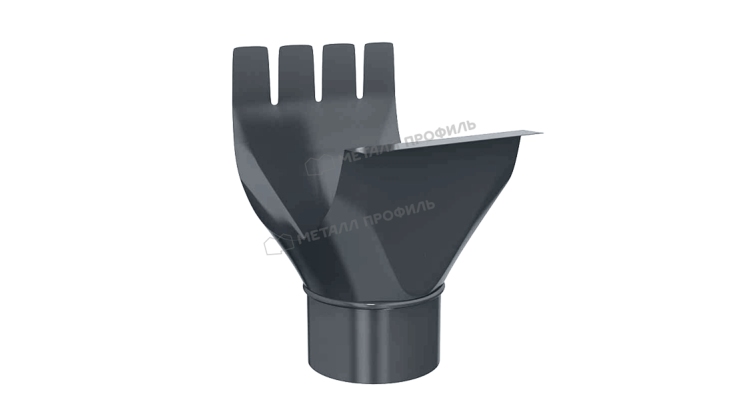 Воронка выпускная Металл Профиль GS lite D125/90 RAL 7024