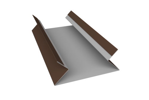 Планка угла внутреннего составная верхняя 0,5 Drap TX RAL 8017 шоколад (2м)