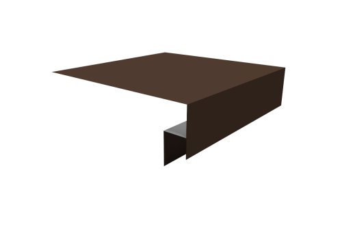 Планка околооконная сложная Экобрус Grand Line 200х50х25 0,5 Drap TX RAL 8017 шоколад (3м)