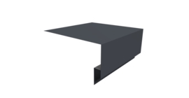 Планка околооконная сложная Экобрус Grand Line 250х75х25 0,5 Satin Matt RAL 7024 мокрый асфальт (2м)