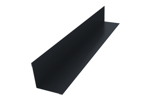 Угол внутренний 50х50 0,5 Satin с пленкой RAL 7024 мокрый асфальт (2м)