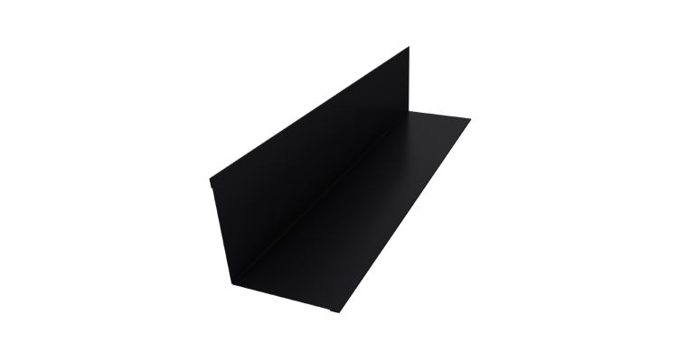 Угол внутренний 110х110 0,45 Drap TR RAL 9005 черный (2м)