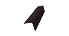 Угол внешний 50х50 0,45 Drap RAL 9005 черный (3м)