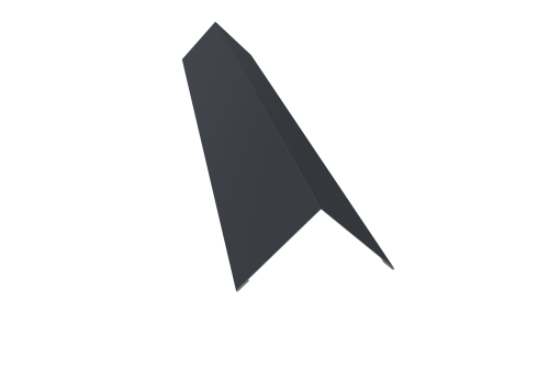 Угол внешний 110х110 0,45 PE с пленкой RAL 7024 мокрый асфальт (2м)