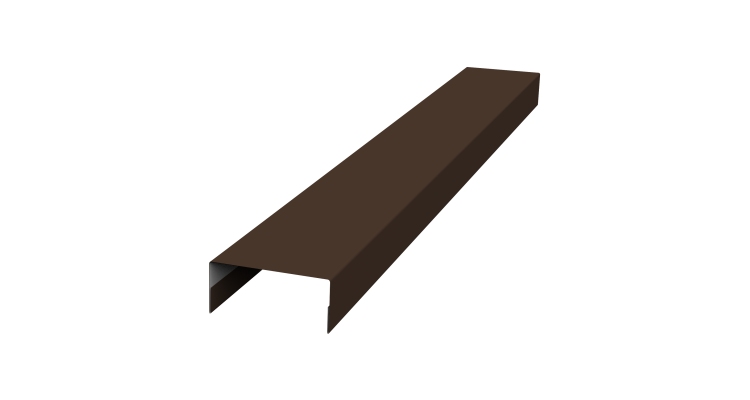 Крышка 30х15 жалюзи Texas 0,45 Drap TX RAL 8017 шоколад (2,5м)