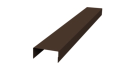 Крышка 30х20 жалюзи Texas 0,5 PurLite Matt RAL 8017 шоколад (2м)