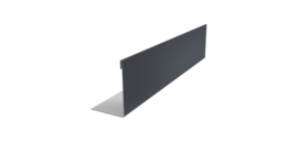 Нащельник 125 Texas 25х35 0,45 PE RAL 7024 мокрый асфальт (L1,5)