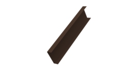 Декоративная накладка на столб универсальная 60х60 для забора жалюзи 0,45 Drap-double TX RAL 8017 шоколад (2м)