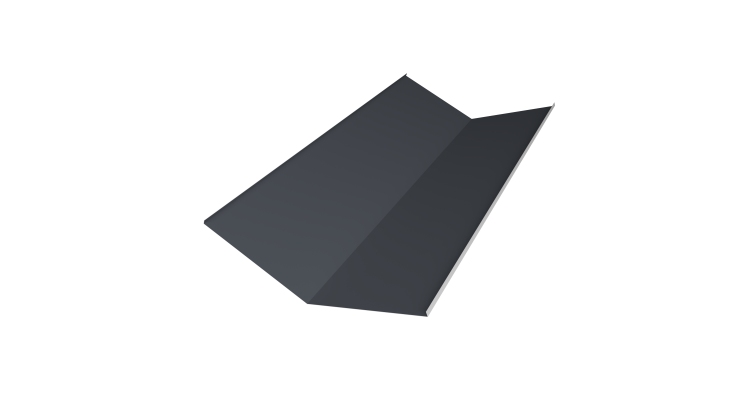 Планка ендовы нижней 300х300 0,45 Drap TR RAL 7024 мокрый асфальт (3м)