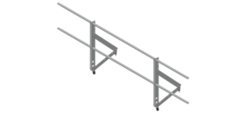 Ограждение кровельное Optima 0,65х2м RAL 7004