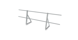 Ограждение кровельное на фальц Optima 0,65х2м RAL 9006