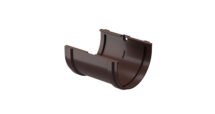 Соединитель желобов Standard, тёмно-коричневый